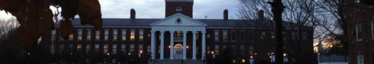 Boyden Hall in the evening